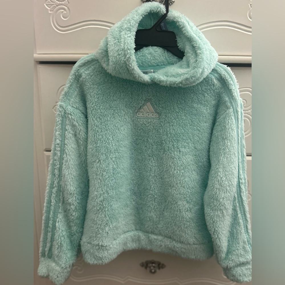 Adidas Light Green Cowl Neck Sweater